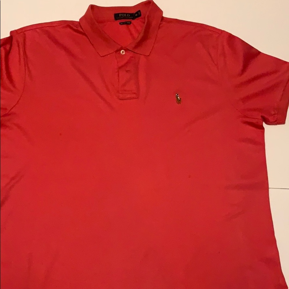 Polo with multi colored horse